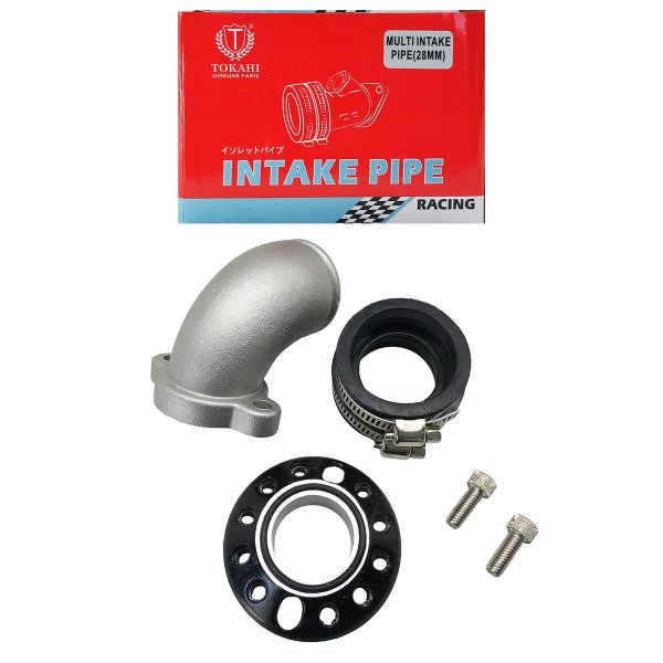 ΛΑΙΜΟΣ ΚΑΡΜΠΥΡΑΤΕΡ RACING UNIVERSAL 28MM ΜΕ ΚΟΛΑΡΟ TOKAHI