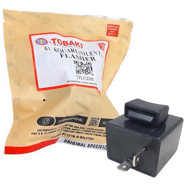 ΦΛΑΣΕΡ 6V ΤΕΤΡΑΓΩΝΟ TOBAKI