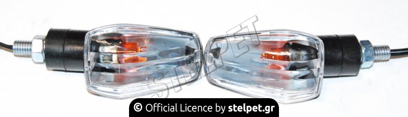 Φλας Κοντό Διάφανο Κρύσταλλο / Μαύρο Μίνι Fuego 9013