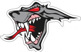 Αυτοκόλλητο Print CG Angry Wolf 47767P