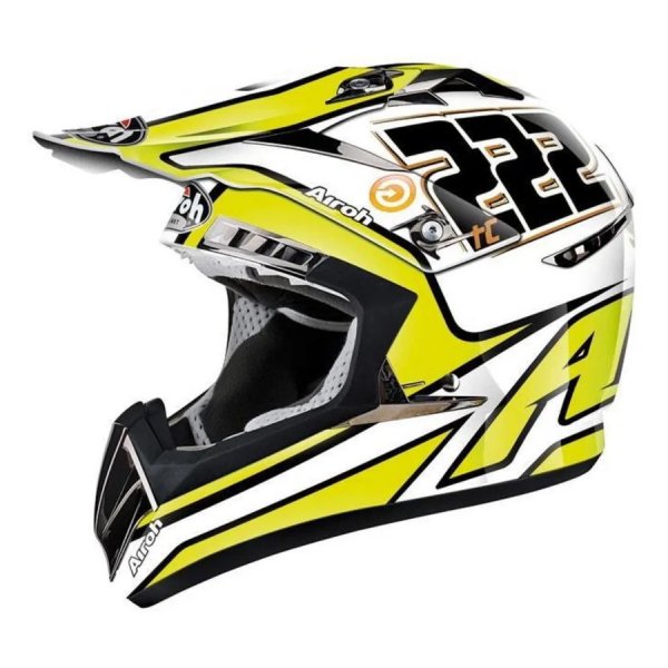 ΚΡΑΝΟΣ AIROH TC222 WHITE/YELL M