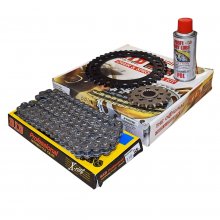 Αλυσιδογράναζα σετ + λιπαντικό αλυσίδας BMW F650GS DID