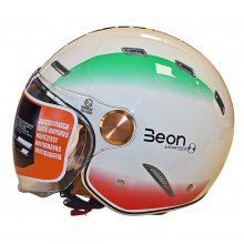 Κράνος Jet Beon B-122 ECE 22.06 Cream / Italia
