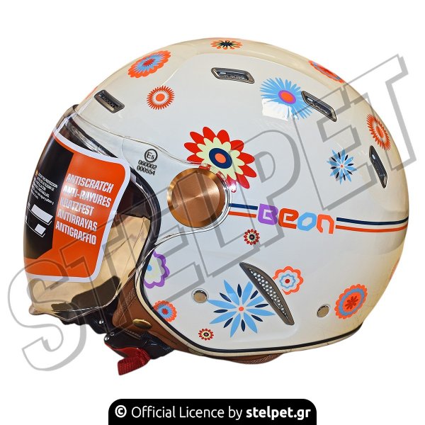 Κράνος Jet Beon B-122 ECE 22.06 Flower