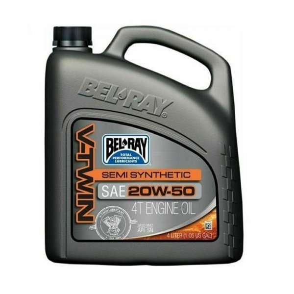 ΛΑΔΙ BELRAY 96910 V-TWIN 20W-50 X4L ΗΜΙ-ΣΥΝΘ. API SN/ JASO MA2