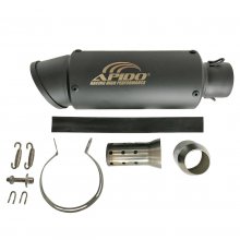 Τελικό εξάτμισης Universal μαύρο M-5422 Apido Racing