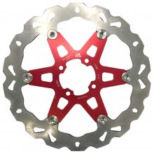 Δισκόπλακα εμπρός S-Series Yamaha Crypton-X 135 κόκκινη Racing Boy