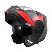 ΚΡΑΝΟΣ FLIP UP LS2 902.25 SCOPE II DURIA Μαύρο/Γκρι/Κόκκινο 22.06