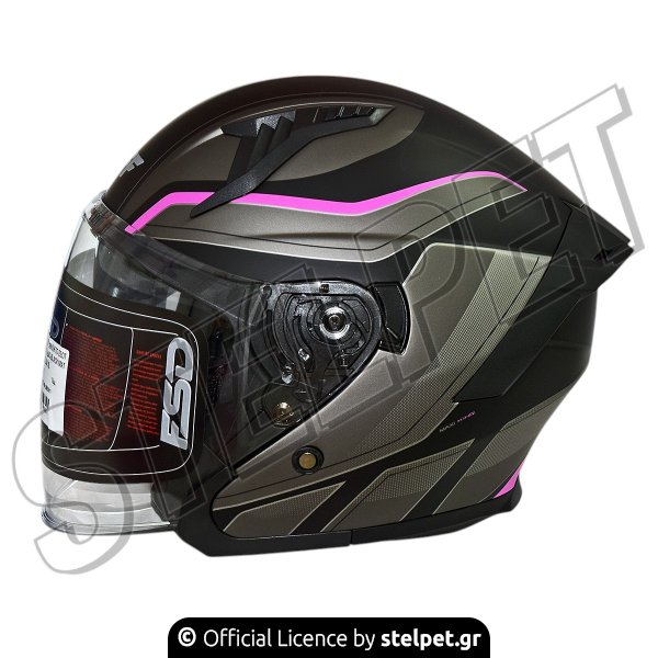 ΚΡΑΝΟΣ FSD 620 ΑΝΟΙΚΤΟ ΕΣΩΤ ΖΕΛΑΤ 22.06 ΣΧΕΔΙΟ BLACK MAT - GREY - FOUKSIA 2XL