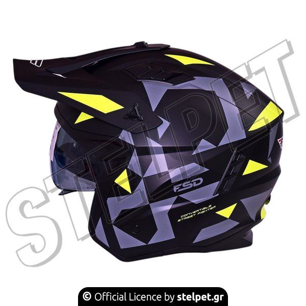ΚΡΑΝΟΣ FSD X1 TRAIL RUBIK ΜΕ ΓΕΙΣΟ BLACK GREY YELLOW 22.06 XL