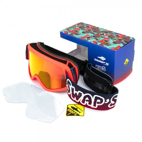 ΓΥΑΛΙΑ ENDURO SWAPS - KID ΚΟΚΚΙΝΟ-ΜΠΛΕ ΙΡΙΔΙΟΥ