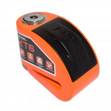 Κλειδαριά δισκόφρενου με συναγερμό Kovix KT-6 πορτοκαλί 6mm