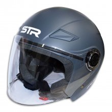 Κράνος Jet STR Pulse Γκρι Ματ ECE22.05