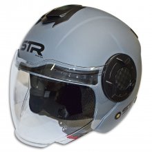 Κράνος Jet STR TRON 2 γκρι ματ