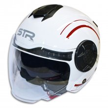 Κράνος Jet STR TRON 2 Λευκό Κόκκινο