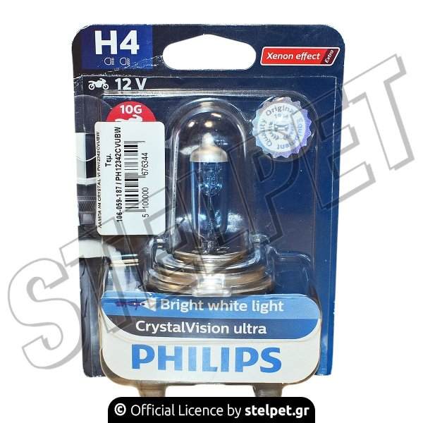 ΛΑΜΠΑ H4 CRYSTAL VI PH12342CVUBW