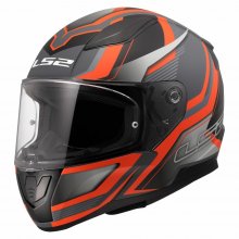 Κράνος Full Face LS2 353.49  Rapid II FLITZ H-V Πορτοκαλί- Γκρι