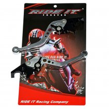 Μανέτες ζευγάρι cnc Yamaha N-MAX 125/155 Ride It ασημί