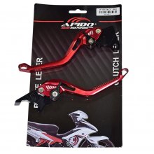 Μανέτες ρυθμιζόμενες ζευγάρι No2 Sym VF185 Apido Racing κόκκινες