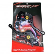 Μανέτες ζευγάρι cnc Yamaha XT 600 μαύρες Ride It