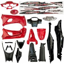 ΚΟΥΣΤΟΥΜΙ MODENAS KRISS 125 ΚΑΡΜΠΥΡΑΤΕΡ (KRISS120) ΚΌΚΚΙΝΟ/ΜΑΥΡΟ 17 ΤΕΜ.