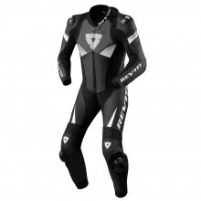 Δερμάτινη στολή Revit Argon 2 μαύρη / άσπρη