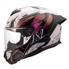 ΚΡΑΝΟΣ Full Face RAPID III BOHO LS2 22.06 Άσπρο/Μαύρο/Ροζ 