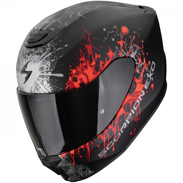 ΚΡΑΝΟΣ SCORPION EXO-391 WOLF MATT BLACK / SILVER / RED M