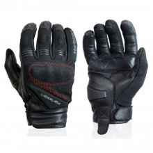 Γάντια μηχανής Harisson SUMMER SMOKE Κόκκινο/Μαύρο
