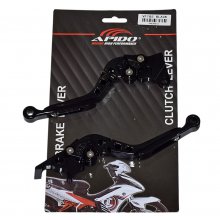 Μανέτες ζευγάρι ρυθμιζόμενες / σπαστές Sym VF 185 Apido Racing μαύρες