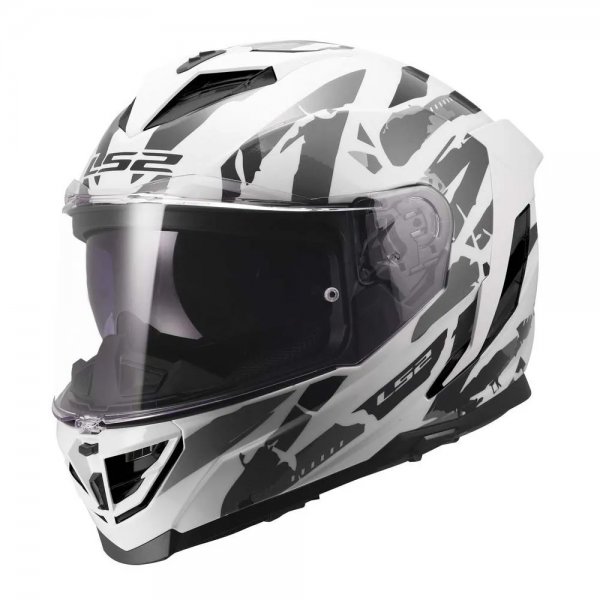 ΚΡΑΝΟΣ F/F LS2 STORM III  22.06 KAOS WHITE/GREY M