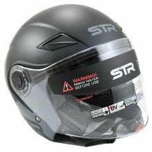 Κράνος Jet STR S1 Flex  Μαύρο - Μπλε ECE22.06