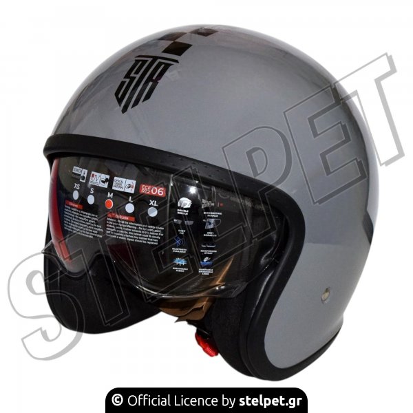 ΚΡΑΝΟΣ ΑΝΟΙΧΤΟ STR RETRO FLAG GREY L