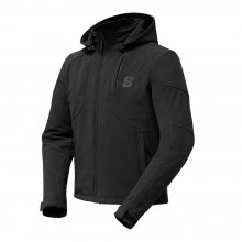 Μπουφάν μηχανής Softshell EIGHT Cirrus Spring Μαύρο