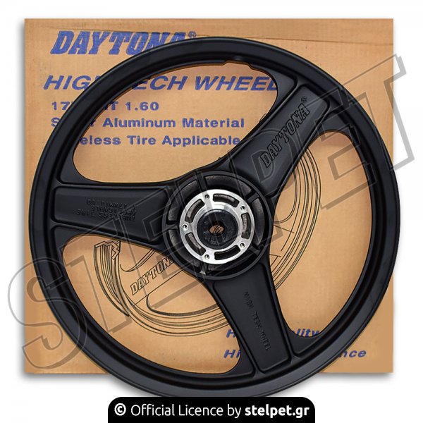 Ζάντα εμπρός Honda Supra 100 μαύρη Daytona