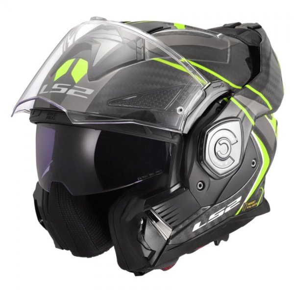 Κράνος Ανοιγόμενο Carbon LS2 Advant X FUTURE II HV Κίτρινο 22.06