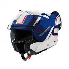 Kράνος Airoh Mathisse II Genius ΜΠΛΕ/ΚΟΚΚΙΝΟ Gloss P/J ECE 22.06