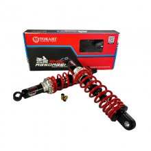 Αμορτισέρ πίσω RACING CNC ΚΟΚΚΙΝΑ ΜΑΥΡΑ 340MM TOKAHI