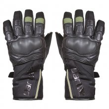 Γάντια μηχανής δερμάτινα Darts Arlington μαύρα / γκρι