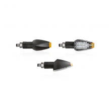 Φλας ζευγάρι led universal Chaft Magna μαύρα - διάφανα IN646