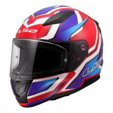 Κράνος Full Face LS2 353.49  Rapid II FLITZ H-V  Άσπρο - Μπλέ - Κόκκινο