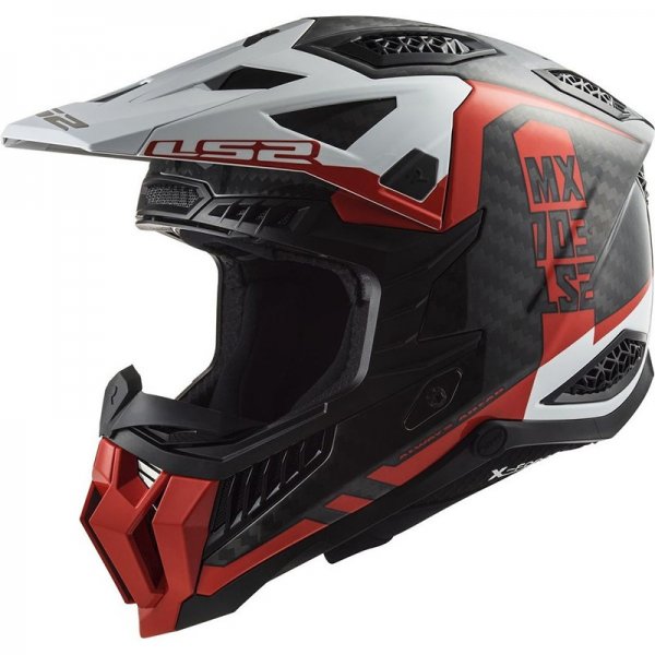 ΚΡΑΝΟΣ END LS2 CARBON X-FORCE VICTORY 22.06 RED WHITE L