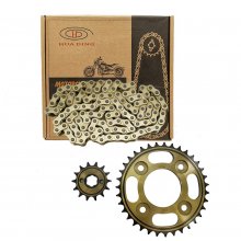 ΑΛΥΣΙΔΟΓΡΑΝΑΖΑ ΣΕΤ INNOVA 35x14T 428H-104L GOLD Χρυσά HUA-DING