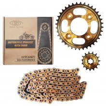 ΑΛΥΣΙΔΟΓΡΑΝΑΖΑ ΣΕΤ INNOVA / SYM VF 125 37x15T 428H-106L Χρυσά HUA-DING