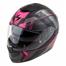 Κράνος Scorpion EXO-1400 EVO II Air Intensio Full Face ECE 22.06 Μαύρο Ματ / Ροζ