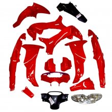 Κοστούμι Yamaha Crypton-R 115 κόκκινο με φανάρι Strong