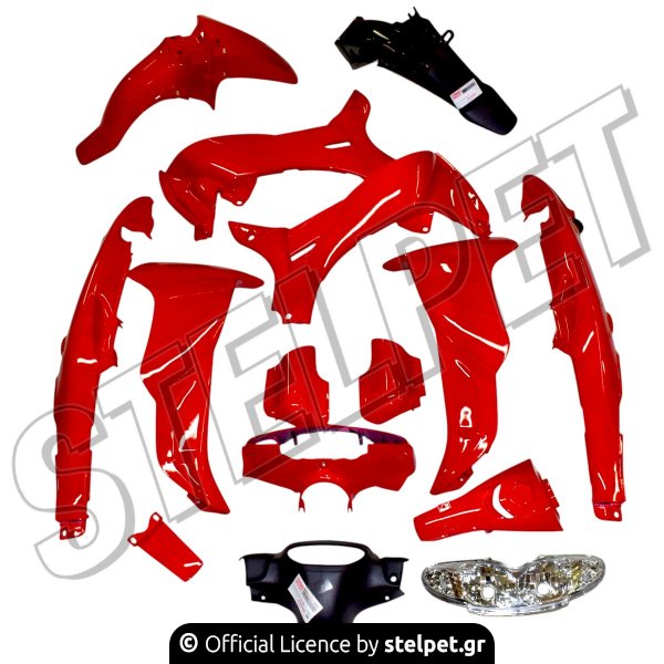 ΚΟΥΣΤΟΥΜΙ ΥΜΗ CRYPTON-R115 ΚΟΚΚΙΝΟ+ΦΑΝΑΡΙ STRONG Ι