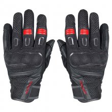 Γάντια μηχανής Harisson Leader II μαύρα / κόκκινα