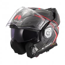 Κράνος Ανοιγόμενο Carbon LS2 Advant X FUTURE II Κόκκινο 22.06