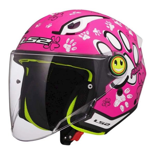 Κράνος Παιδικό Jet LS2 622 FUNNY PAWS ΡΟΖ ECE 22.06
